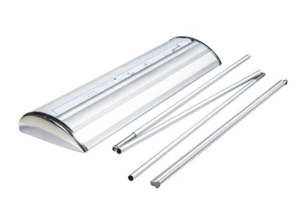 Wide Base Plastic Steel Roll Up Stand - Image 3