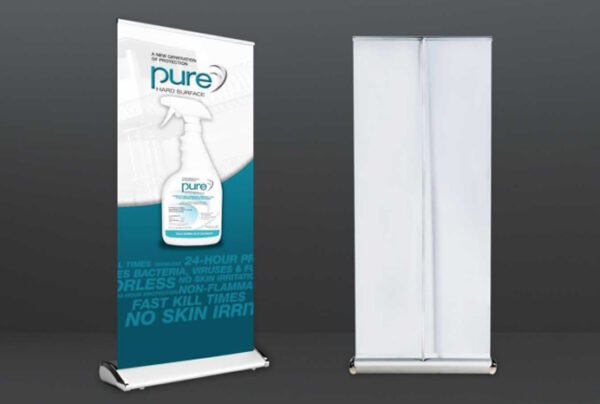 Wide Base Steel Roll Up Stand